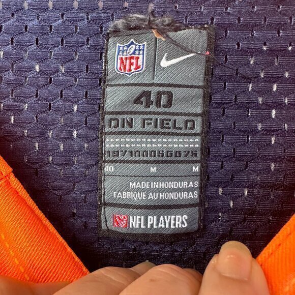 Men's‎ Nike NFL On Field Denver Broncos Von Miller#55 Blue Orange Jersey Sz M - Picture 3 of 4